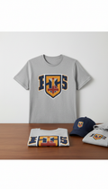 Varsity graphic tee with retro crest