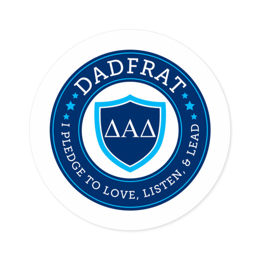 DadFrat Round Stickers, Indoor\Outdoor