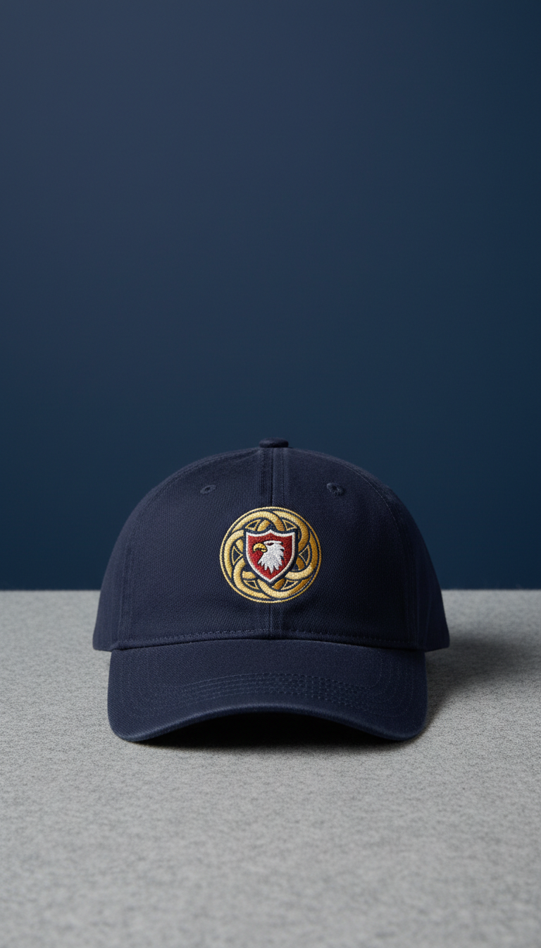 Embroidered club crest dad hat