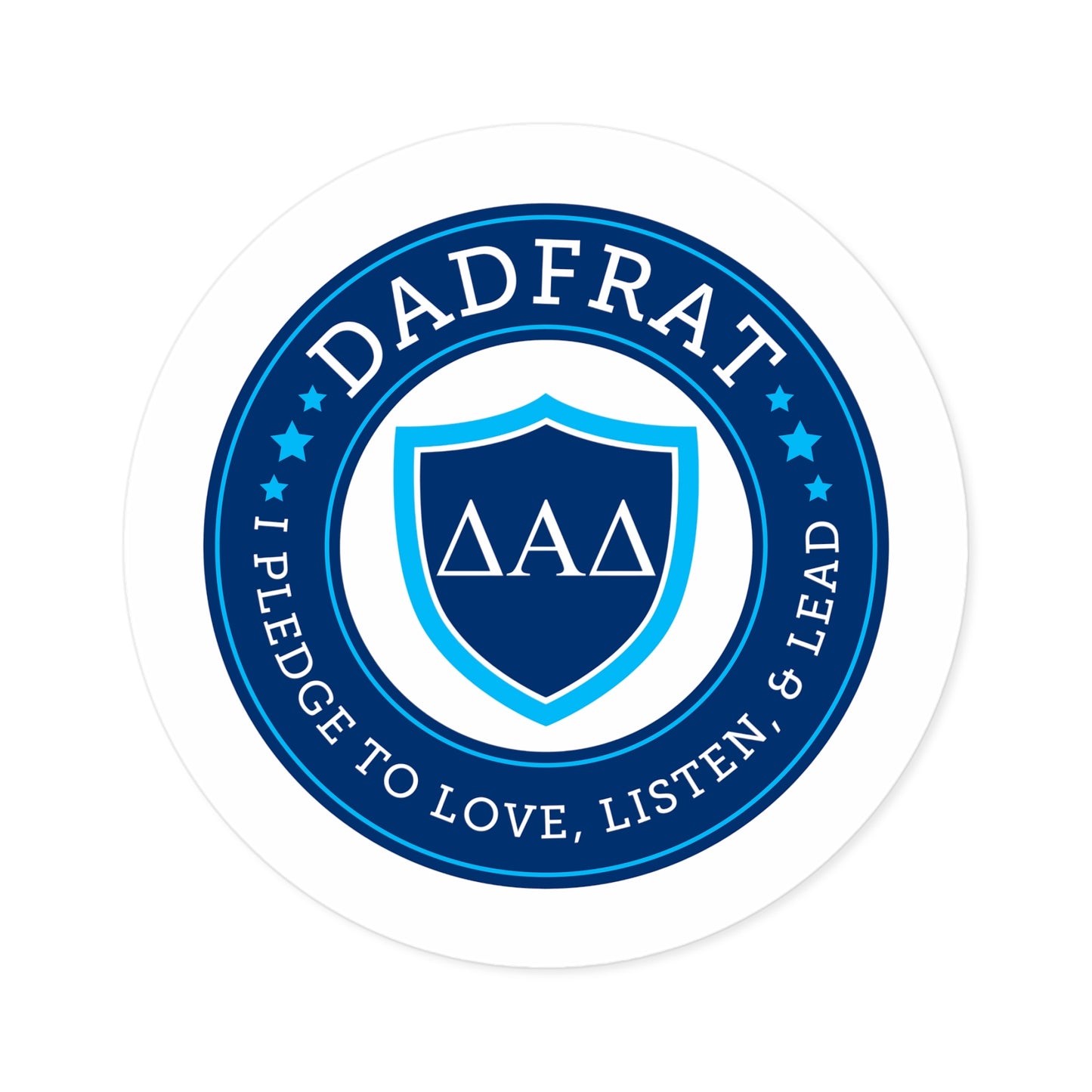 DadFrat Round Stickers, Indoor\Outdoor