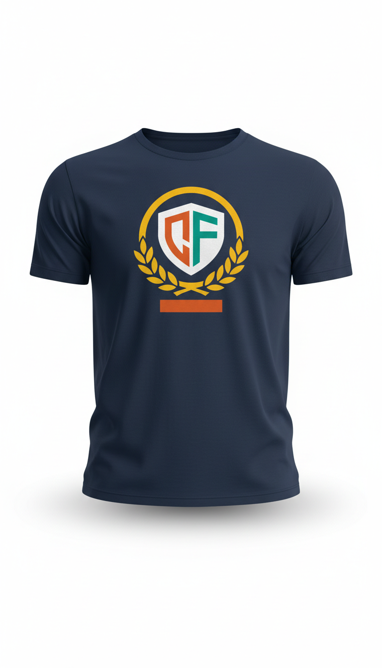 Cotton Tee with Club Crest